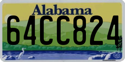 AL license plate 64CC824