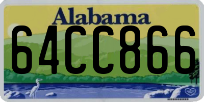 AL license plate 64CC866