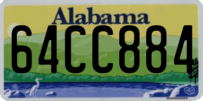 AL license plate 64CC884