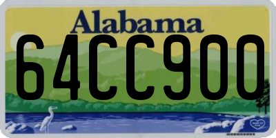 AL license plate 64CC900