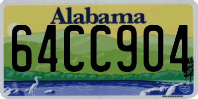 AL license plate 64CC904