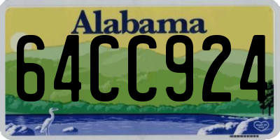 AL license plate 64CC924