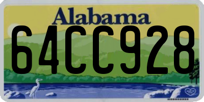 AL license plate 64CC928