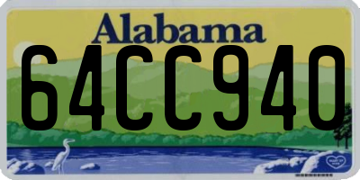 AL license plate 64CC940