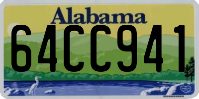 AL license plate 64CC941