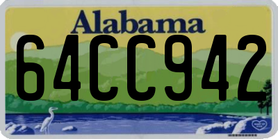 AL license plate 64CC942