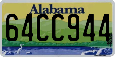 AL license plate 64CC944