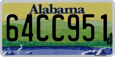 AL license plate 64CC951
