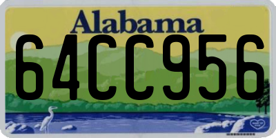 AL license plate 64CC956