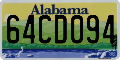 AL license plate 64CD094