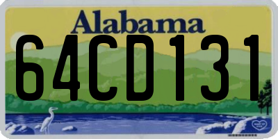 AL license plate 64CD131