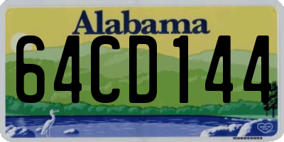 AL license plate 64CD144