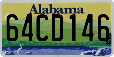 AL license plate 64CD146