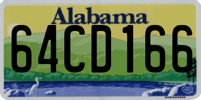 AL license plate 64CD166