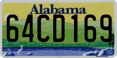 AL license plate 64CD169