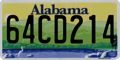 AL license plate 64CD214