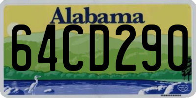 AL license plate 64CD290