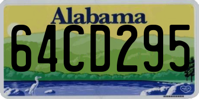 AL license plate 64CD295