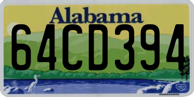 AL license plate 64CD394