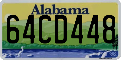 AL license plate 64CD448