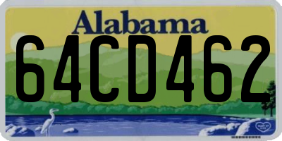 AL license plate 64CD462