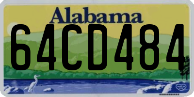 AL license plate 64CD484