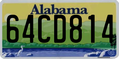 AL license plate 64CD814