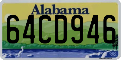 AL license plate 64CD946