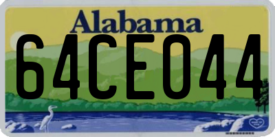AL license plate 64CE044