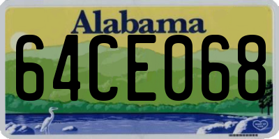 AL license plate 64CE068