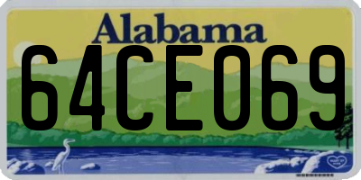 AL license plate 64CE069