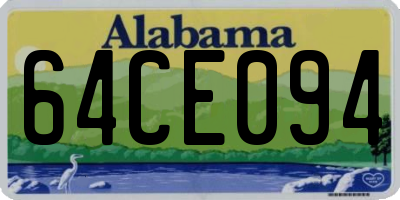 AL license plate 64CE094