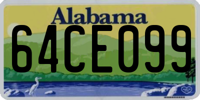 AL license plate 64CE099