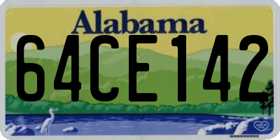 AL license plate 64CE142