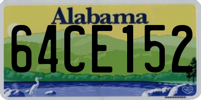 AL license plate 64CE152