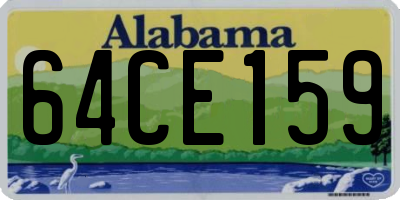 AL license plate 64CE159