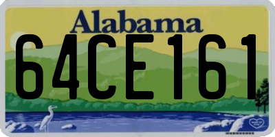 AL license plate 64CE161