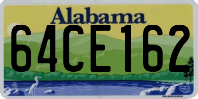 AL license plate 64CE162
