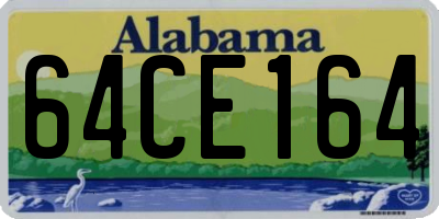 AL license plate 64CE164