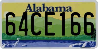 AL license plate 64CE166