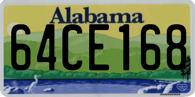 AL license plate 64CE168