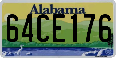AL license plate 64CE176