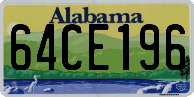 AL license plate 64CE196
