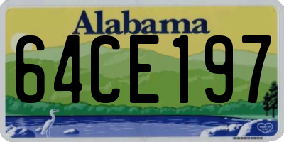 AL license plate 64CE197