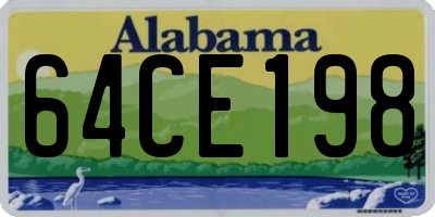 AL license plate 64CE198