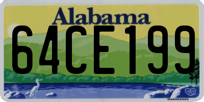 AL license plate 64CE199