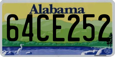 AL license plate 64CE252
