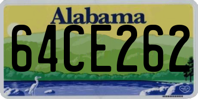 AL license plate 64CE262