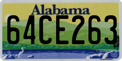 AL license plate 64CE263