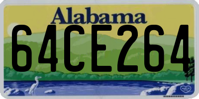 AL license plate 64CE264
